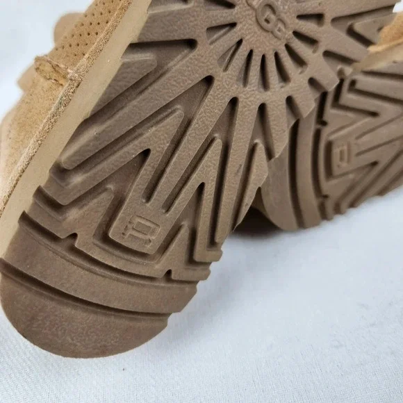 Ugg Leather Tan Ankle Booties - Picture 11 of 13